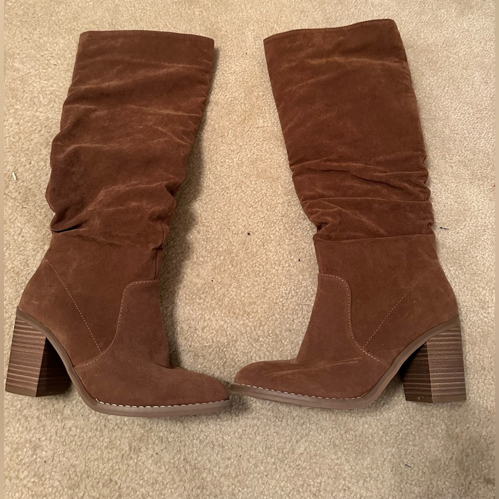 Brown 3 in heel boots never work